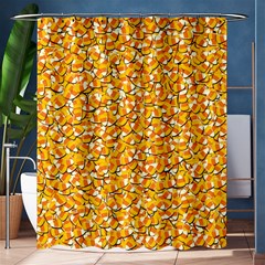 Candy Corn Shower Curtain 60  X 72  (medium)  by Valentinaart