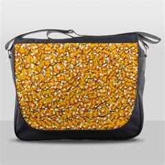 Candy Corn Messenger Bags by Valentinaart