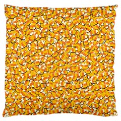 Candy Corn Large Cushion Case (two Sides) by Valentinaart