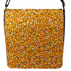 Candy Corn Flap Messenger Bag (s) by Valentinaart