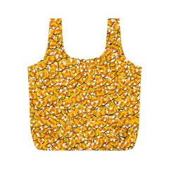 Candy Corn Full Print Recycle Bags (m)  by Valentinaart