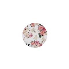 Pink And White Flowers  1  Mini Buttons by MaryIllustrations