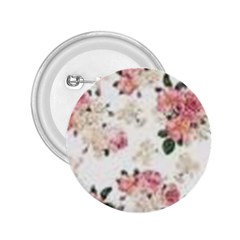 Pink And White Flowers  2 25  Buttons by MaryIllustrations