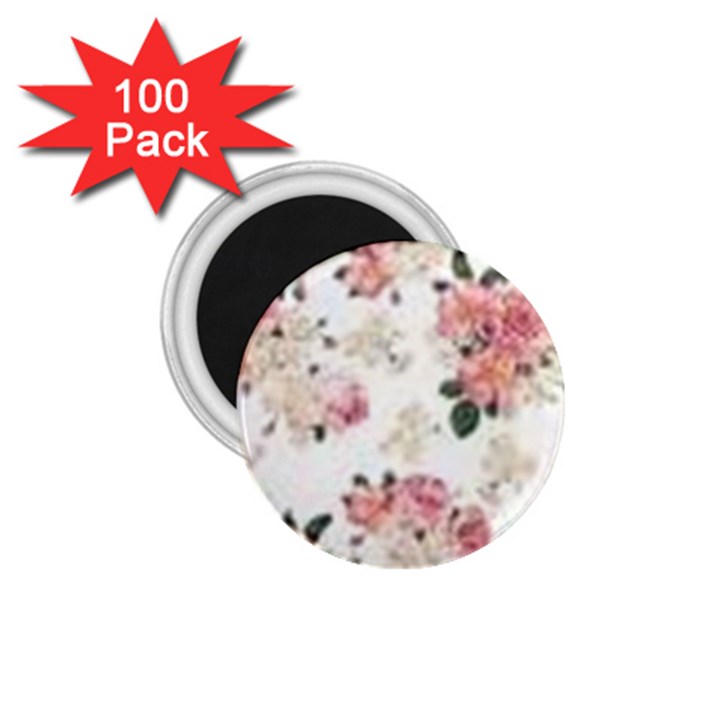 pink and white flowers  1.75  Magnets (100 pack) 