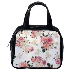 Pink And White Flowers  Classic Handbags (one Side) by MaryIllustrations