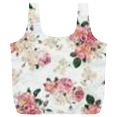 Pink And White Flowers  Full Print Recycle Bags (l)  by MaryIllustrations