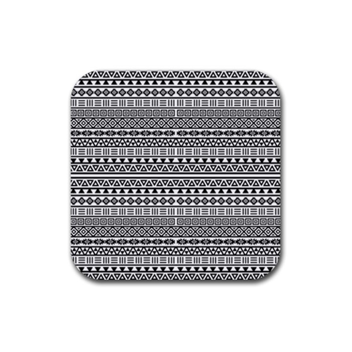 Aztec Influence Pattern Rubber Coaster (Square) 