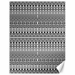 Aztec Influence Pattern Canvas 12  X 16   by ValentinaDesign