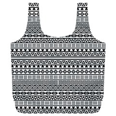 Aztec Influence Pattern Full Print Recycle Bags (l)  by ValentinaDesign