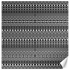 Aztec Influence Pattern Canvas 12  X 12   by ValentinaDesign