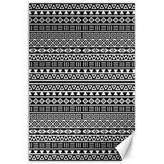 Aztec Influence Pattern Canvas 24  X 36  by ValentinaDesign