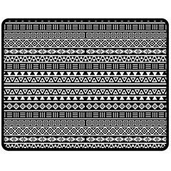 Aztec Influence Pattern Fleece Blanket (medium)  by ValentinaDesign