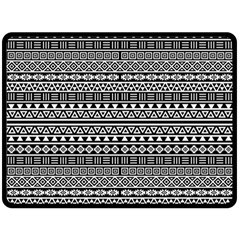 Aztec Influence Pattern Double Sided Fleece Blanket (large)  by ValentinaDesign