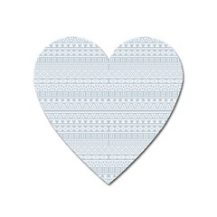 Aztec Influence Pattern Heart Magnet by ValentinaDesign