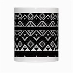 Aztec Influence Pattern White Mugs Center