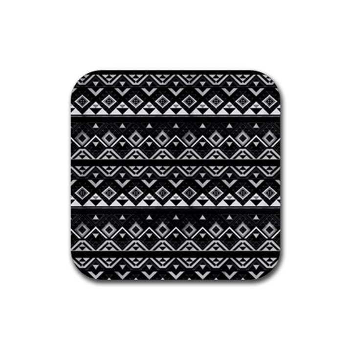 Aztec Influence Pattern Rubber Coaster (Square) 