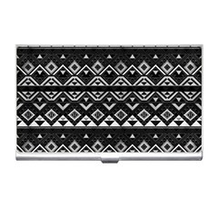 Aztec Influence Pattern Business Card Holders by ValentinaDesign