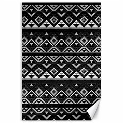 Aztec Influence Pattern Canvas 24  X 36  by ValentinaDesign