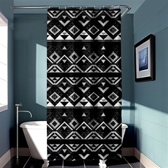 Aztec Influence Pattern Shower Curtain 36  X 72  (stall)  by ValentinaDesign