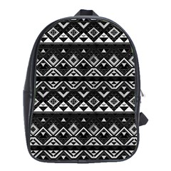 Aztec Influence Pattern School Bag (xl) by ValentinaDesign