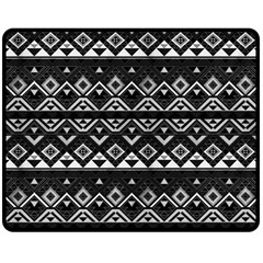 Aztec Influence Pattern Double Sided Fleece Blanket (medium)  by ValentinaDesign