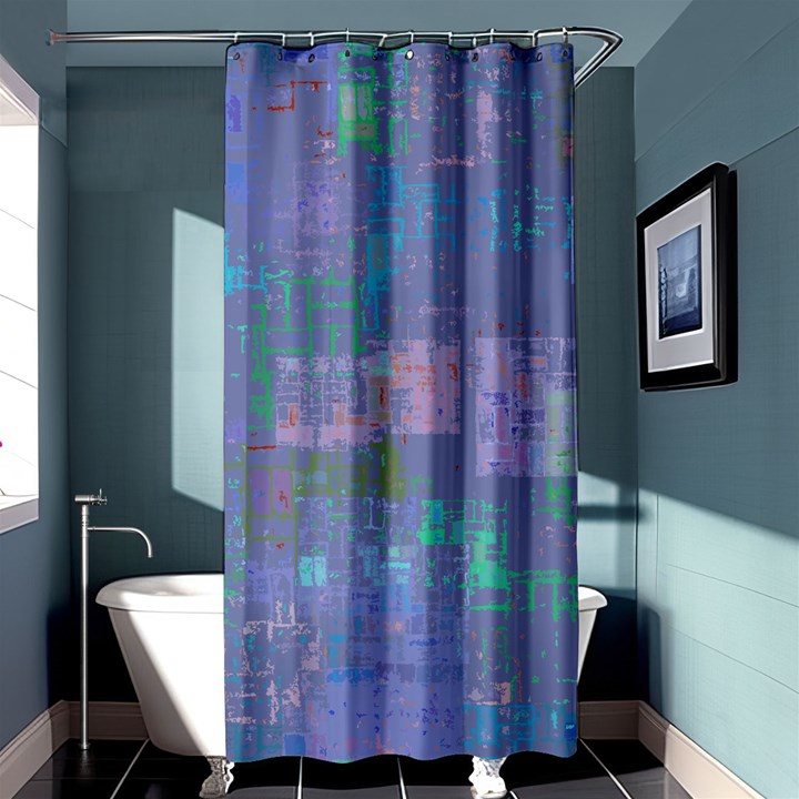 Abstract art Shower Curtain 36  x 72  (Stall) 