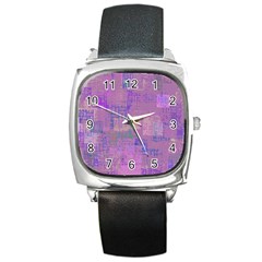 Abstract Art Square Metal Watch by ValentinaDesign