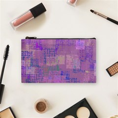 Abstract Art Cosmetic Bag (small)  by ValentinaDesign