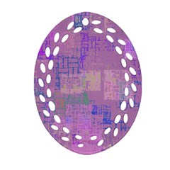 Abstract Art Ornament (oval Filigree) by ValentinaDesign