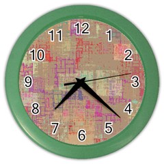 Abstract Art Color Wall Clocks by ValentinaDesign