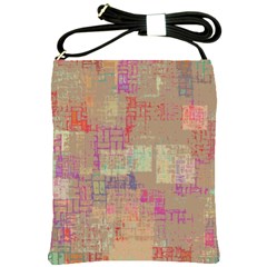 Abstract Art Shoulder Sling Bags by ValentinaDesign