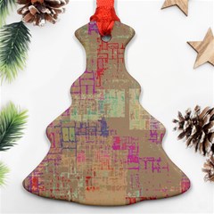 Abstract Art Christmas Tree Ornament (two Sides) by ValentinaDesign