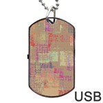 Abstract art Dog Tag USB Flash (One Side) Front