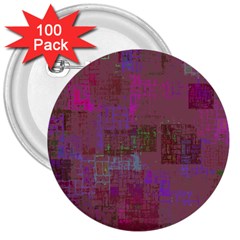 Abstract Art 3  Buttons (100 Pack)  by ValentinaDesign