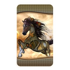 Steampunk, Wonderful Steampunk Horse With Clocks And Gears, Golden Design Memory Card Reader by FantasyWorld7