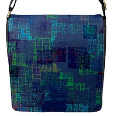 Abstract Art Flap Messenger Bag (s) by ValentinaDesign