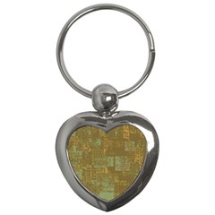 Abstract Art Key Chains (heart)  by ValentinaDesign