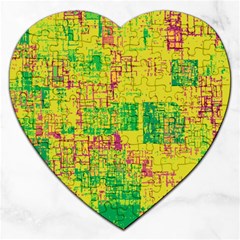 Abstract Art Jigsaw Puzzle (heart) by ValentinaDesign