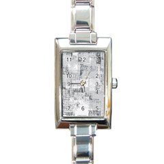 Abstract Art Rectangle Italian Charm Watch by ValentinaDesign