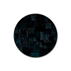 Abstract Art Rubber Coaster (round)  by ValentinaDesign