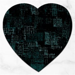 Abstract Art Jigsaw Puzzle (heart) by ValentinaDesign