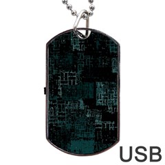 Abstract Art Dog Tag Usb Flash (two Sides) by ValentinaDesign