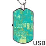 Abstract art Dog Tag USB Flash (Two Sides) Front