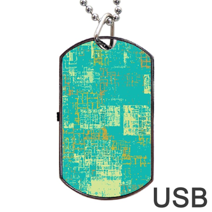 Abstract art Dog Tag USB Flash (Two Sides)