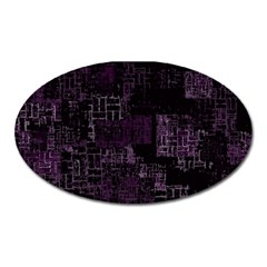 Abstract Art Oval Magnet by ValentinaDesign