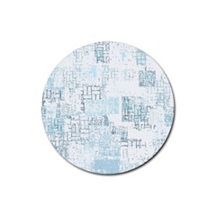 Abstract Art Rubber Coaster (round)  by ValentinaDesign