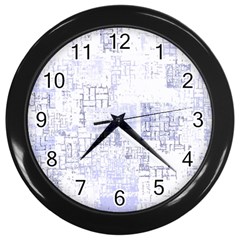 Abstract Art Wall Clocks (black) by ValentinaDesign