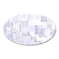 Abstract Art Oval Magnet by ValentinaDesign