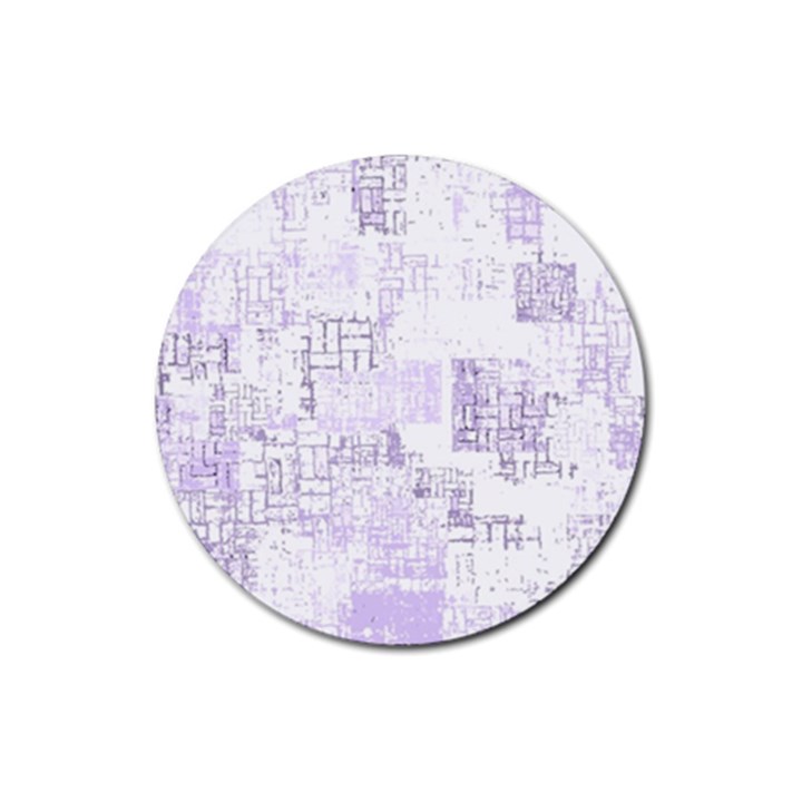 Abstract art Rubber Round Coaster (4 pack) 