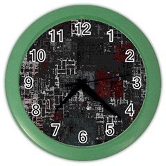 Abstract Art Color Wall Clocks by ValentinaDesign